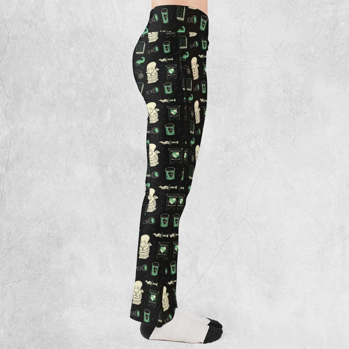Cthulhu H.P Lovecraft Miskatonic University Flare Leggings