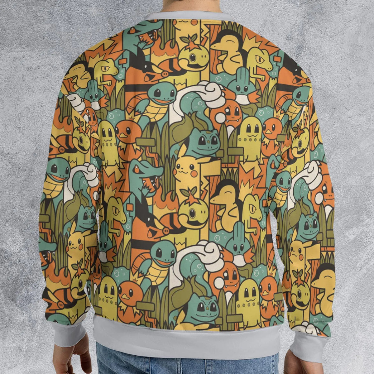 Power Starter Colors Pokemon All-over Print Sweatshirt