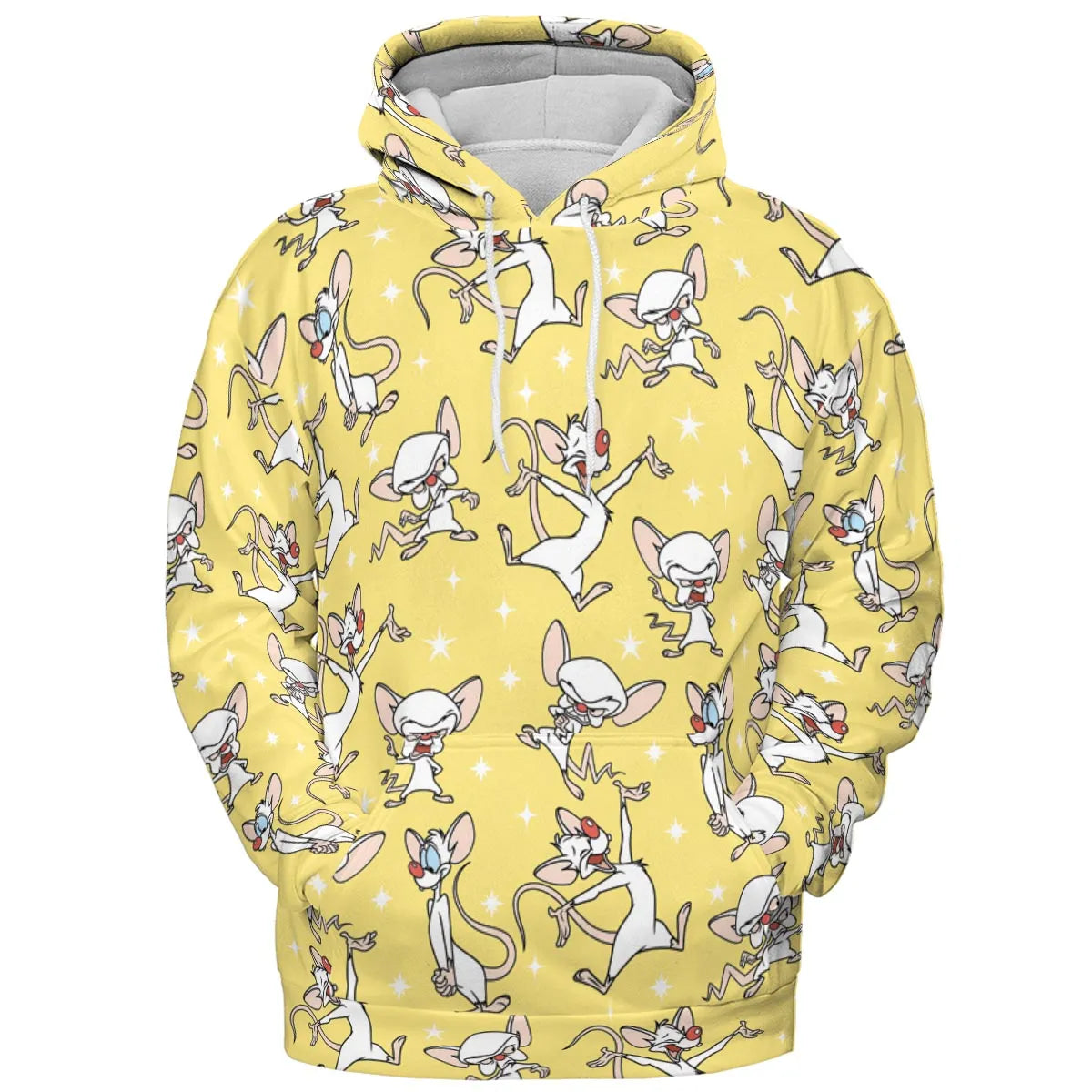 Lab Style Pinky and the Brain All-over Print Hoodie