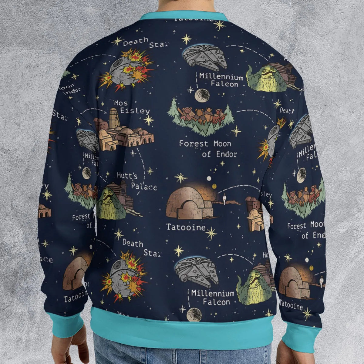 Points of Interest Star Wars All-over Print Sweatshirt