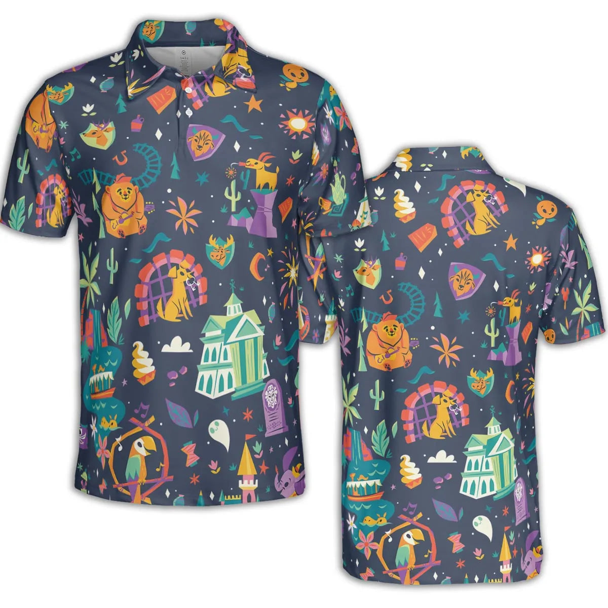 Magic Kingdom Theme AOP Men/Women Polo Shirt