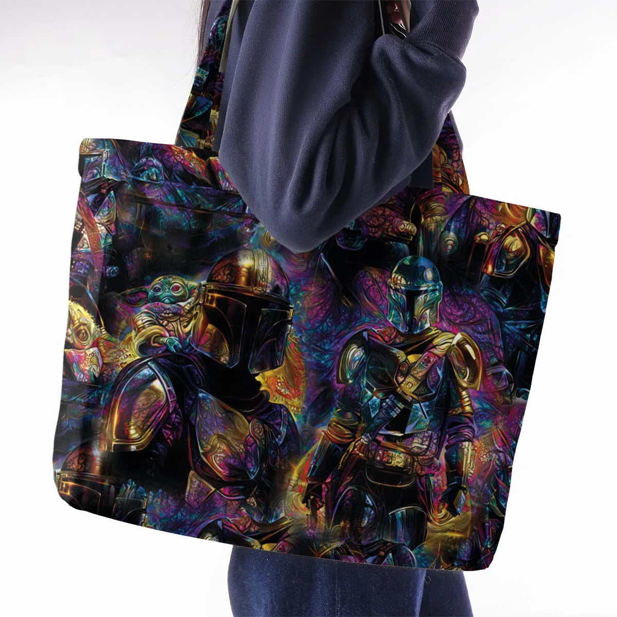 The Guardian Mandalorian Large Tote Bag