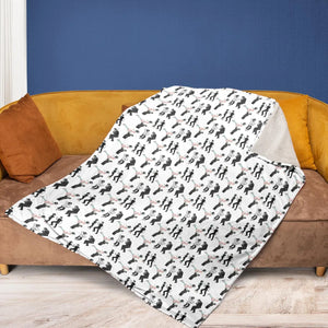 Frankenstein And Bride Dance Movies Dance Scene Mashup Fleece Blanket