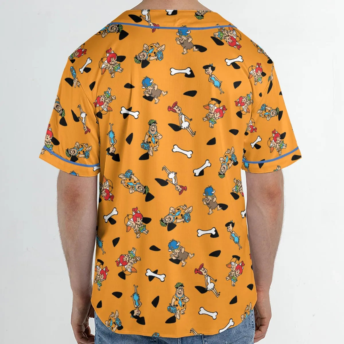 Stone Age The Flintstones Characters Unisex Baseball Jersey