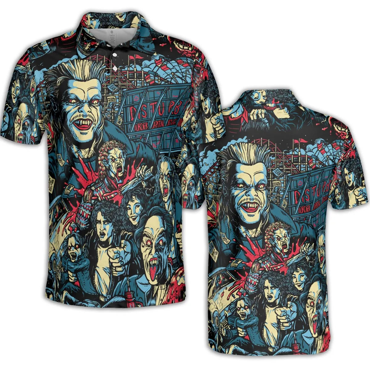 The Lost Boys Eighties Vampire Horror AOP Men/Women Polo Shirt