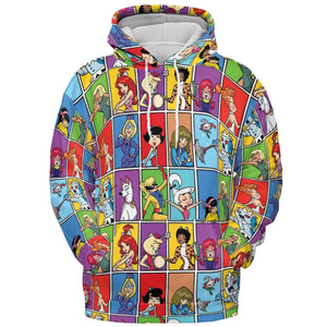 The women of Hanna Barbera All-over Print Hoodie