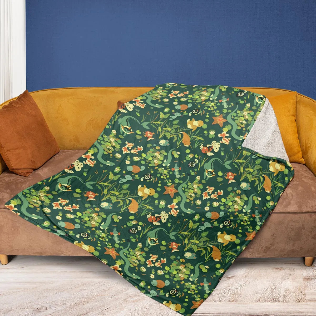 Under Water Type Pokemon Fleece Blanket