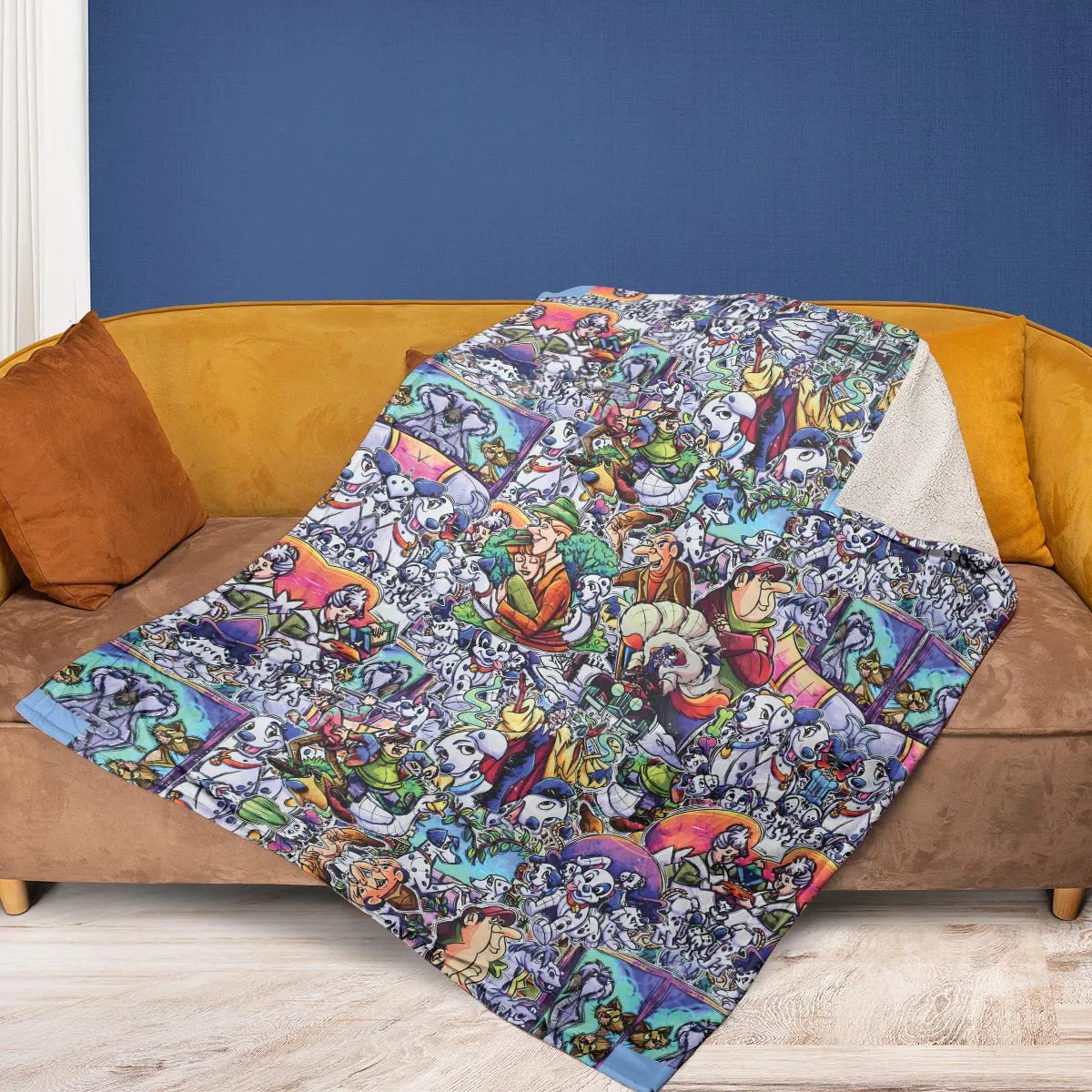 101 Dalmatians Main 90s Fleece Blanket