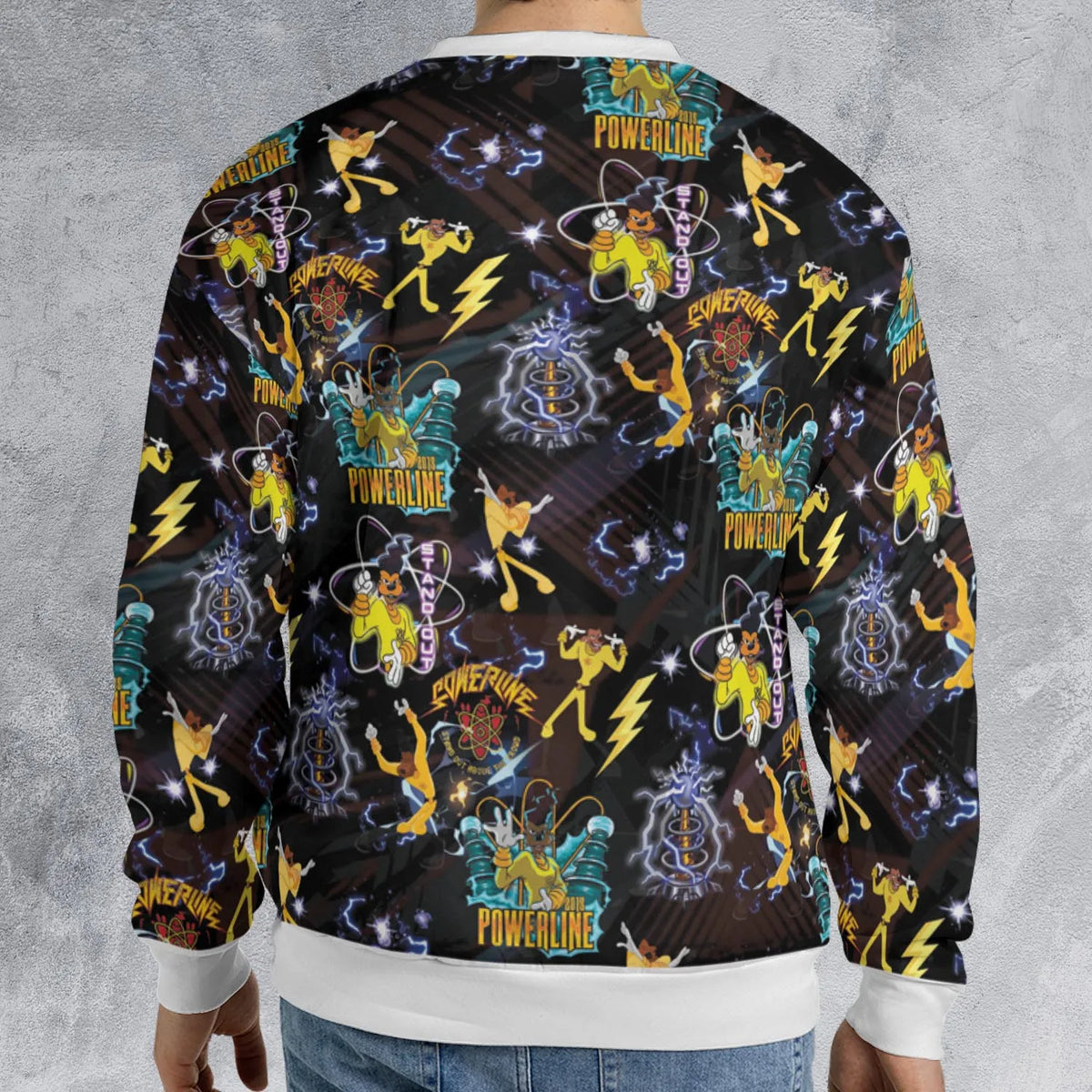 Powerline Concert A Goofy Movie All-over Print Sweatshirt