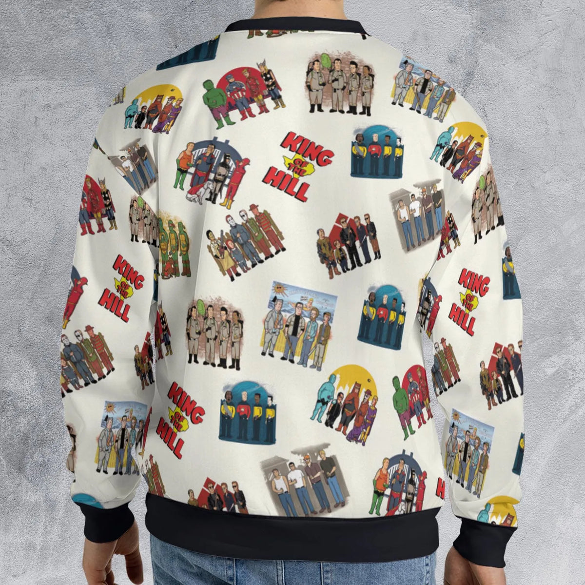 Hank Hill's Friends King Of The Hill Parody All-over Print Sweatshirt