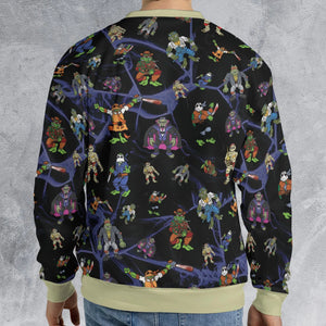 TMNT Universal Monsters And Sewer Slasher Toys All-over Print Sweatshirt