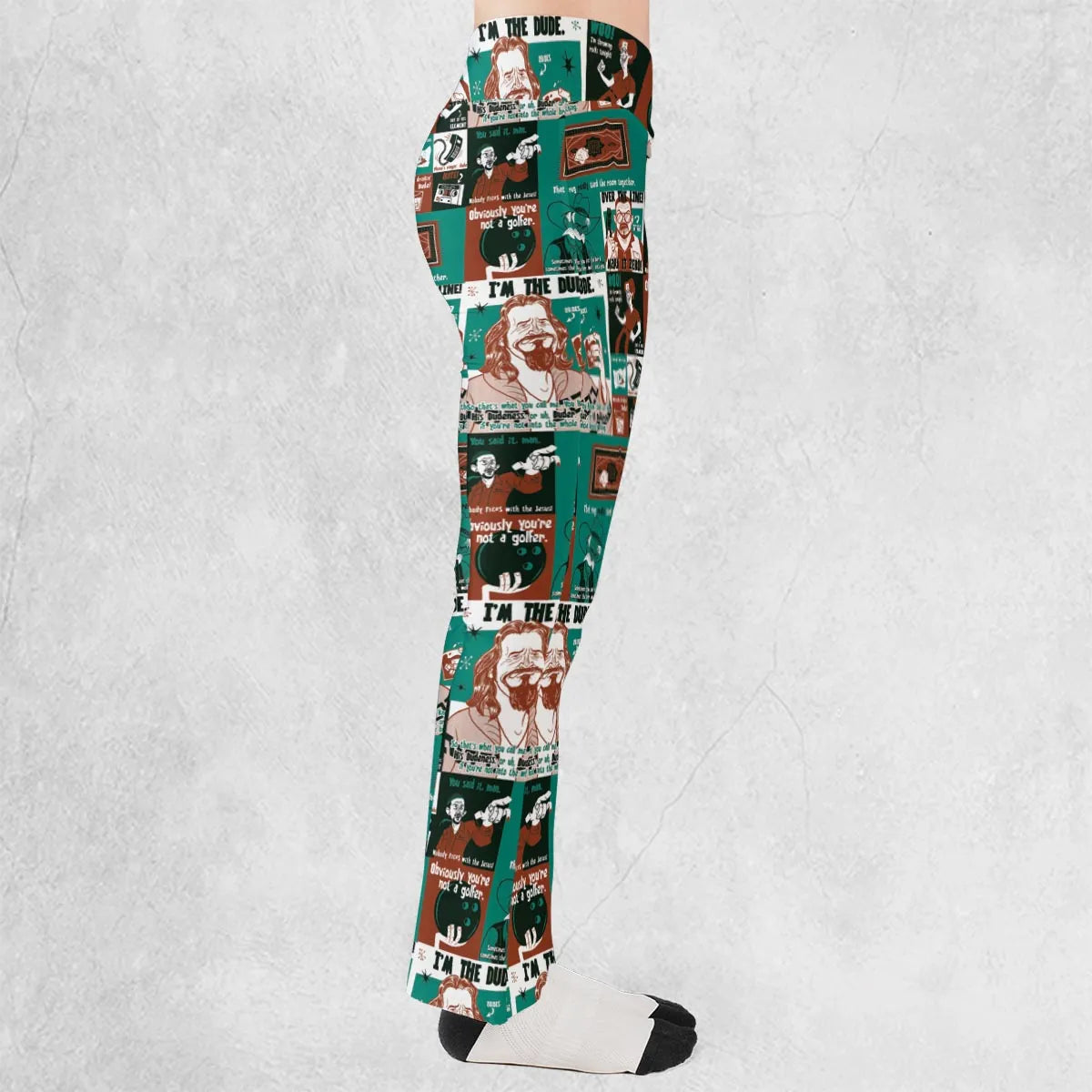 I'm The Dude The Big Lebowski Flare Leggings