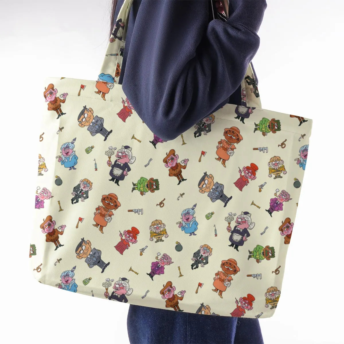 Board Game Drip Clue Large Tote Bag
