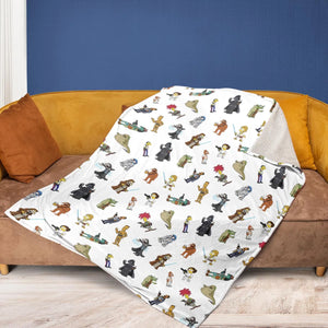 Simpsons Star Wars Mashup Fleece Blanket