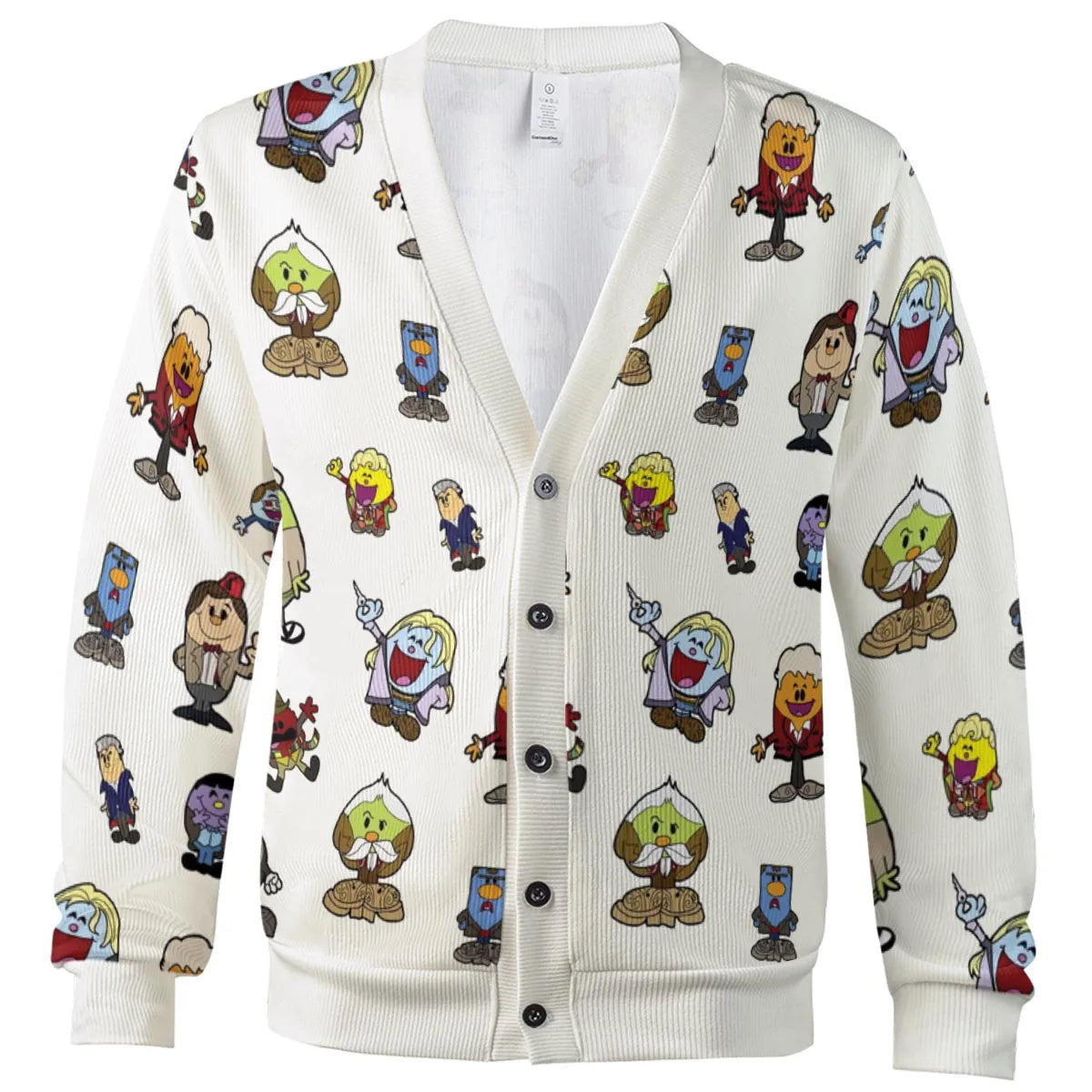 Doctor Who and Mr Men Pattern Cardigan