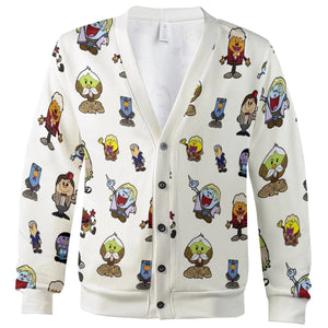 Doctor Who and Mr Men Pattern Cardigan