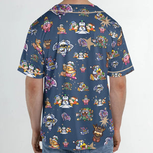 Dream Land Holiday Kirby Unisex Baseball Jersey