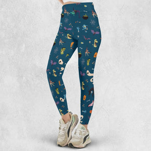 Cute Spooky Classic Monster Legging