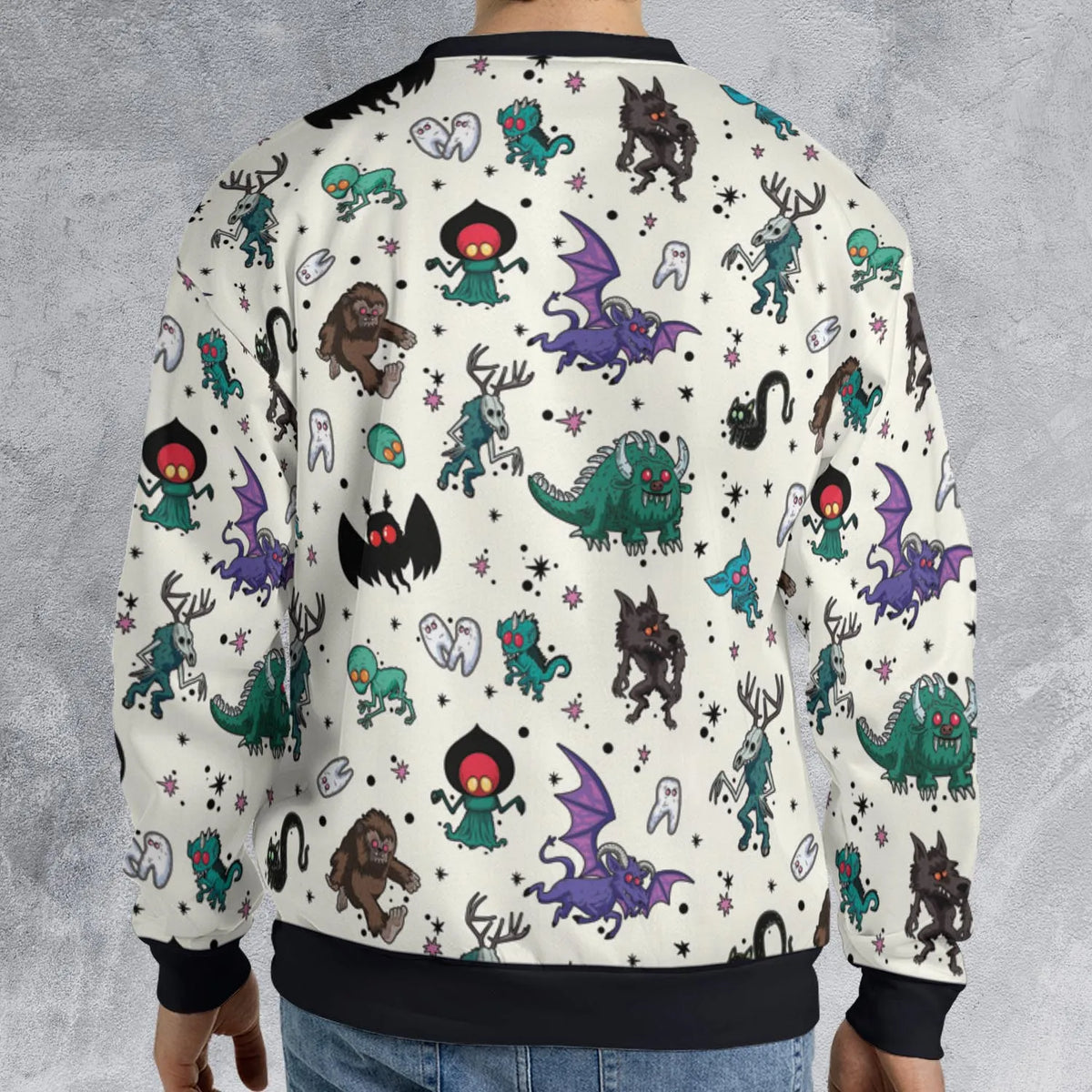 Cryptids of the Americas Cryptozoology Cryptids Monster All-over Print Sweatshirt