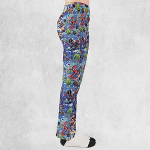 Web Slinger Spider Man Flare Leggings