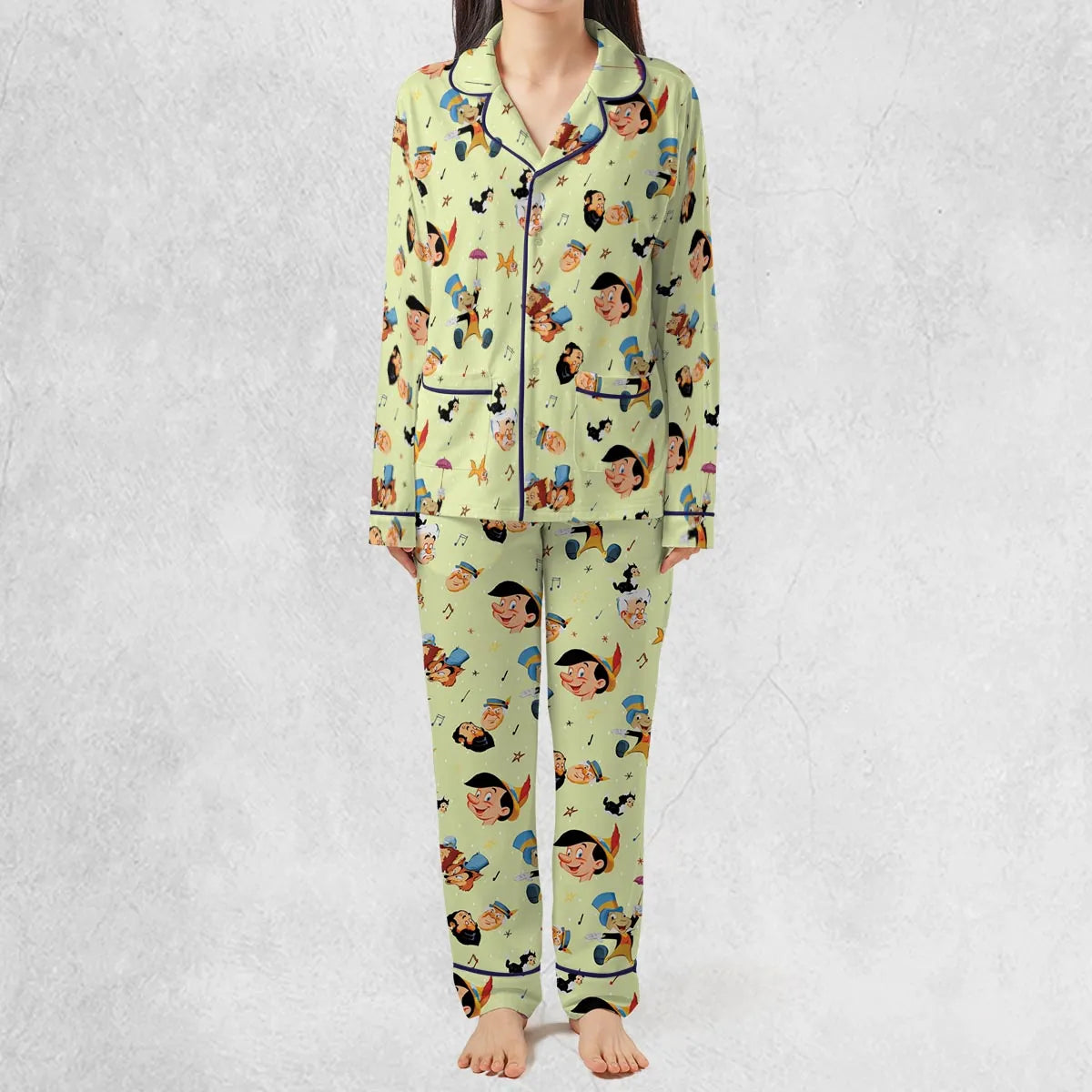 I Can't Stop Lying Pinocchio Pajamas Set