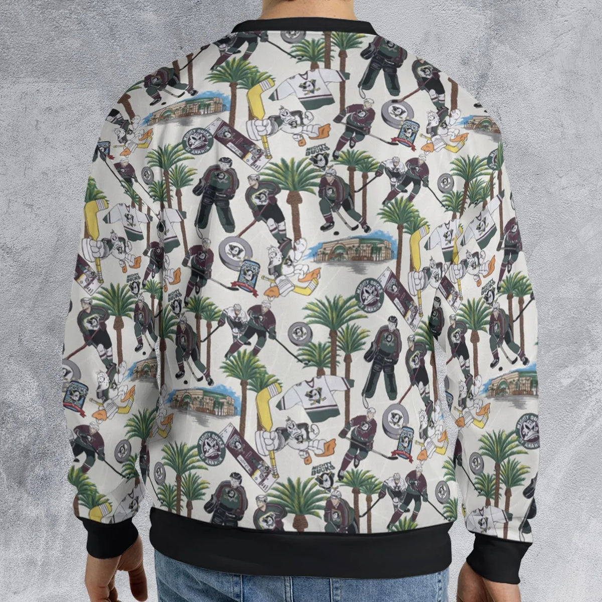 Hockey Mighty Ducks Players All-over Print Sweatshirt