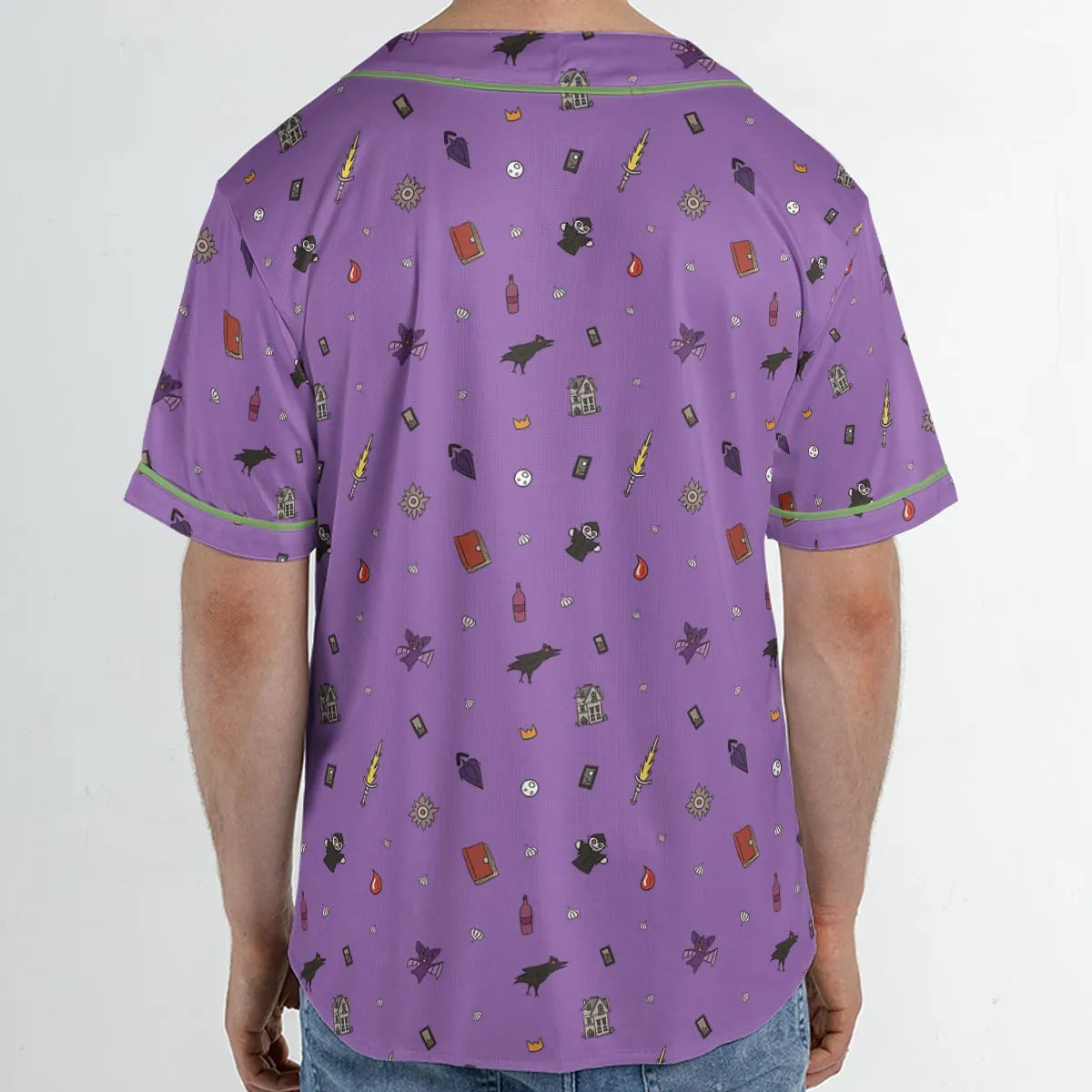 Barovia Dungeons and Dragons Pattern Unisex Baseball Jersey