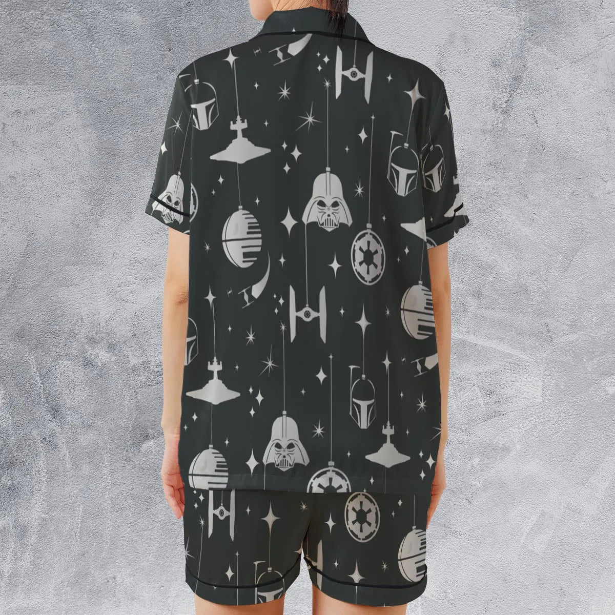 Dark Side Holiday Star Wars Satin Short-Sleeve Pajamas Set