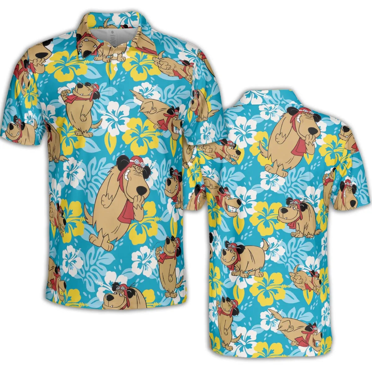 Bad Dog Muttley Wacky Races AOP Men/Women Polo Shirt