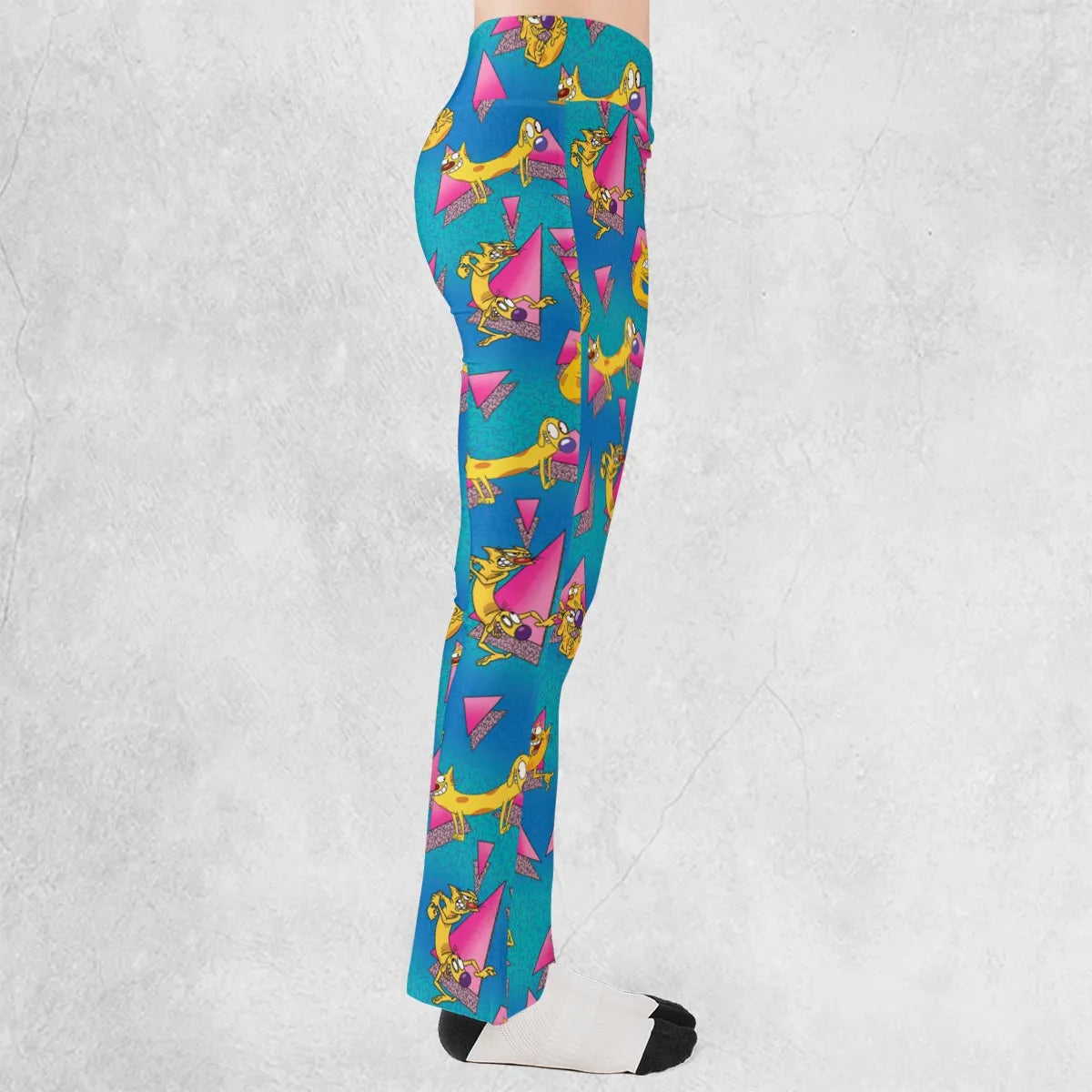 CatDog Nickelodeon Pattern Flare Leggings