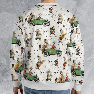 America Sings Characters All-over Print Sweatshirt