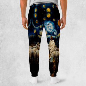 Shepherd Sheep Starry Night Sweatpants