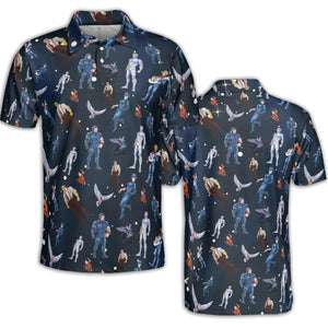 Silverhawks Cartoon Characters AOP Men/Women Polo Shirt