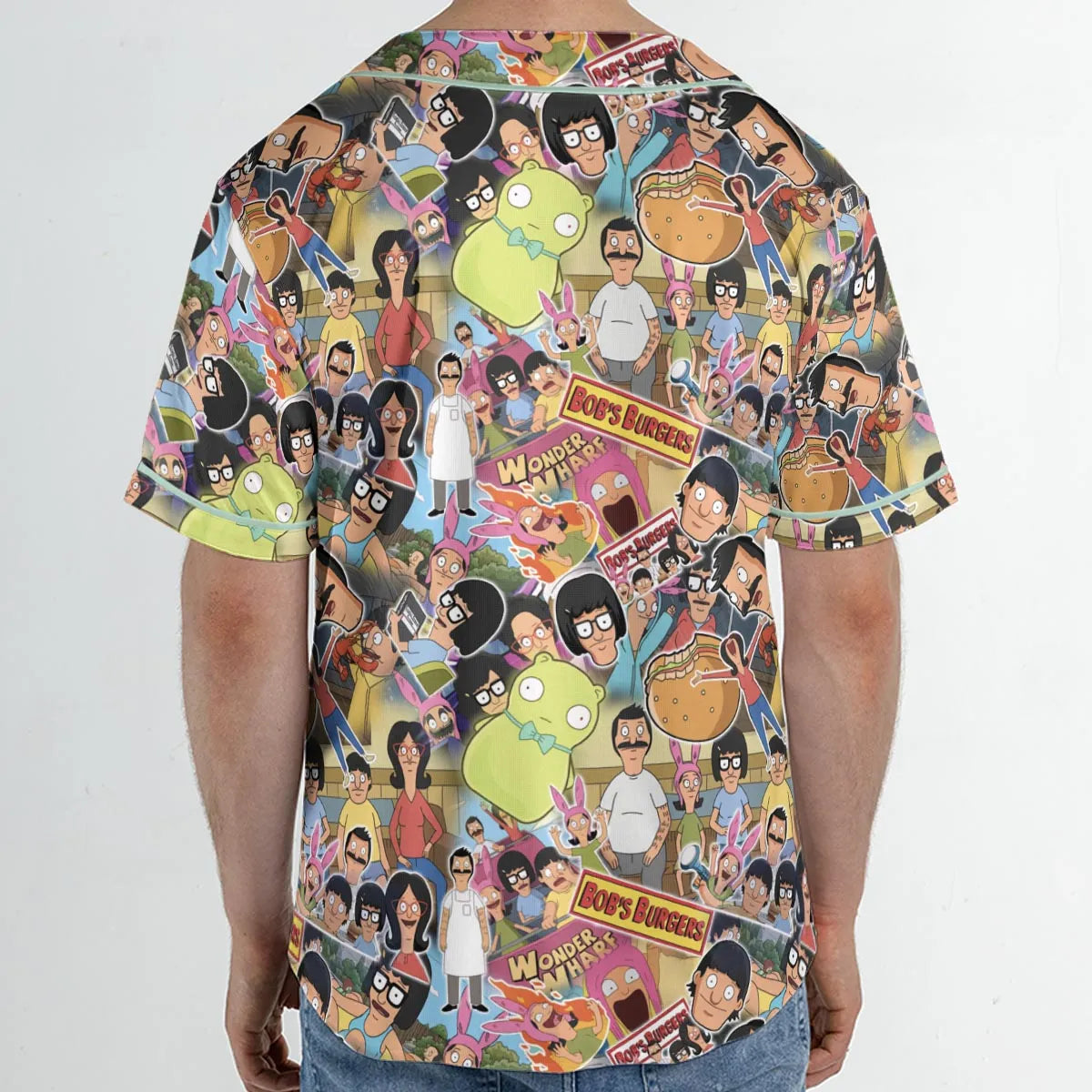 Bob's Burger Wonder Wharf Unisex Baseball Jersey