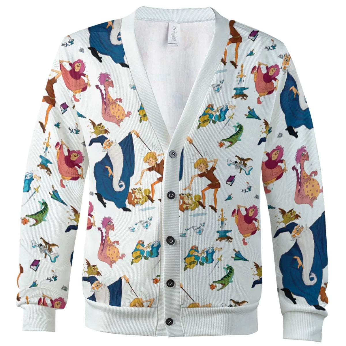 Sword in the Stone Pattern Cardigan