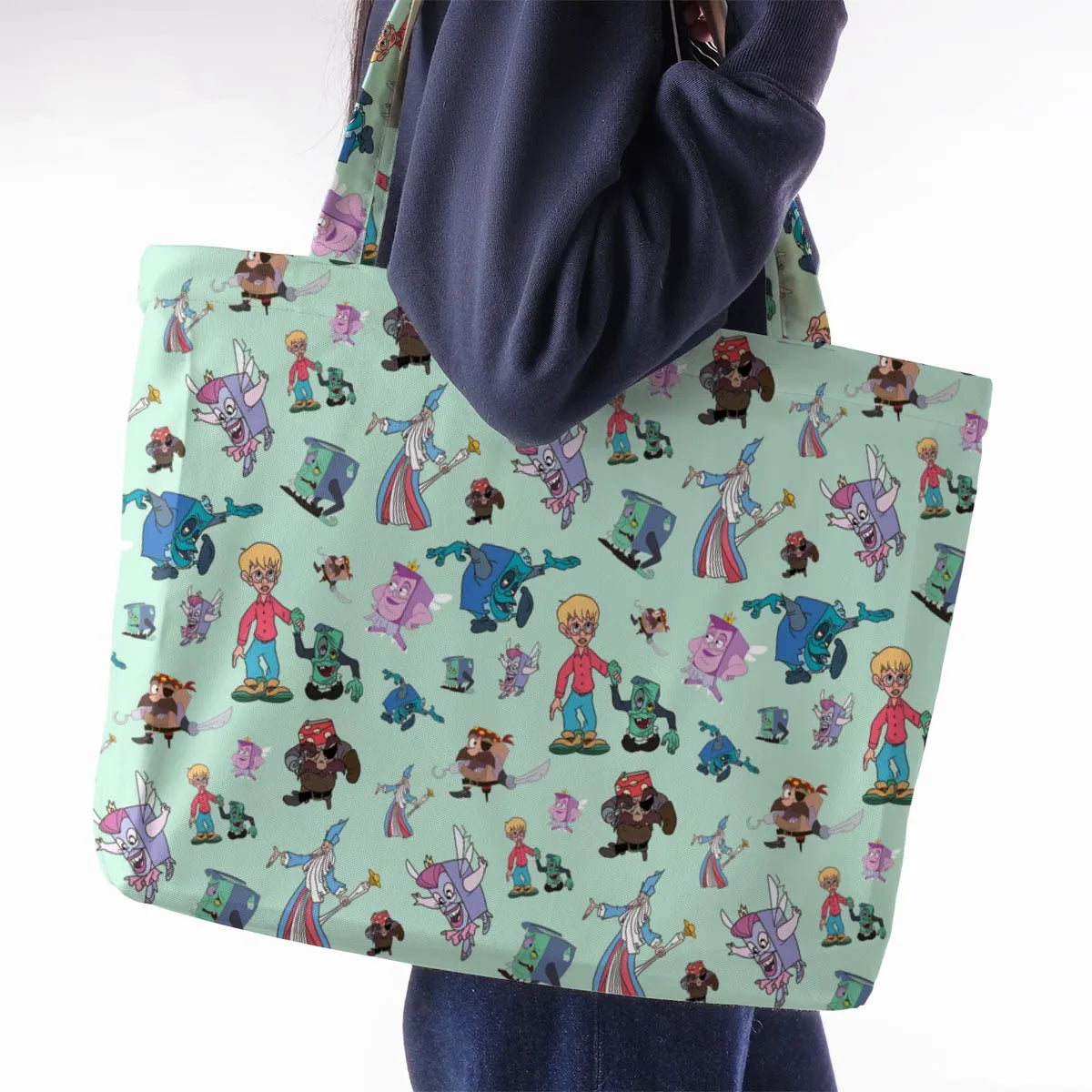 The pagemaster Cast Large Tote Bag