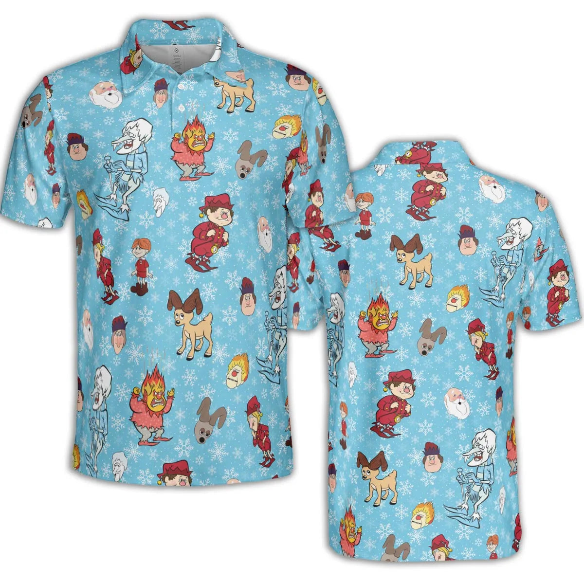 A Miser Brothers The Year Without a Santa Claus AOP Men/Women Polo Shirt