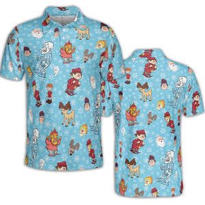 A Miser Brothers The Year Without a Santa Claus AOP Men/Women Polo Shirt