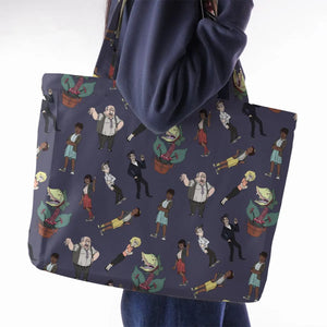 Little Shop Of Horror Characters Large Tote Bag