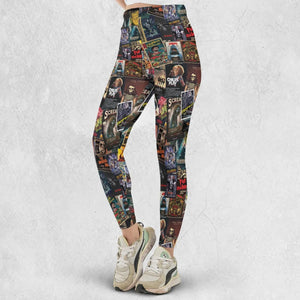 Vintage Horror Pattern Legging
