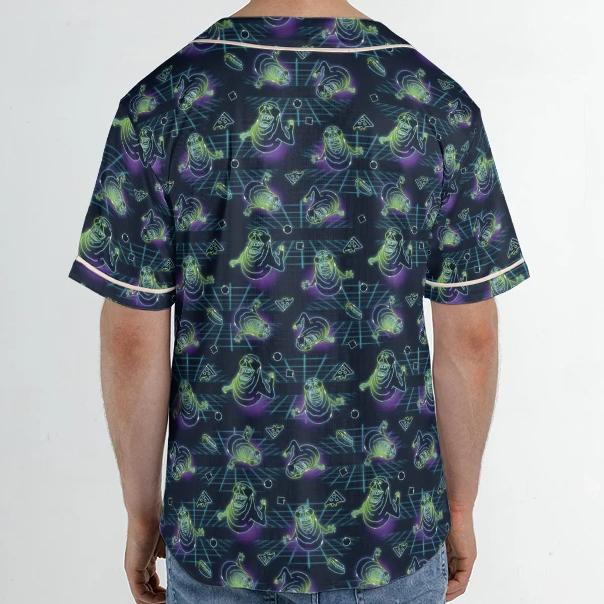 The Real Ghostbusters Slimer Classics Retro Unisex Baseball Jersey