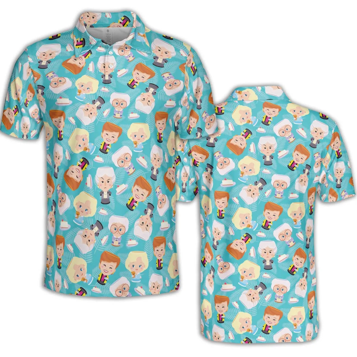 Little Dolls The Golden Girls AOP Men/Women Polo Shirt