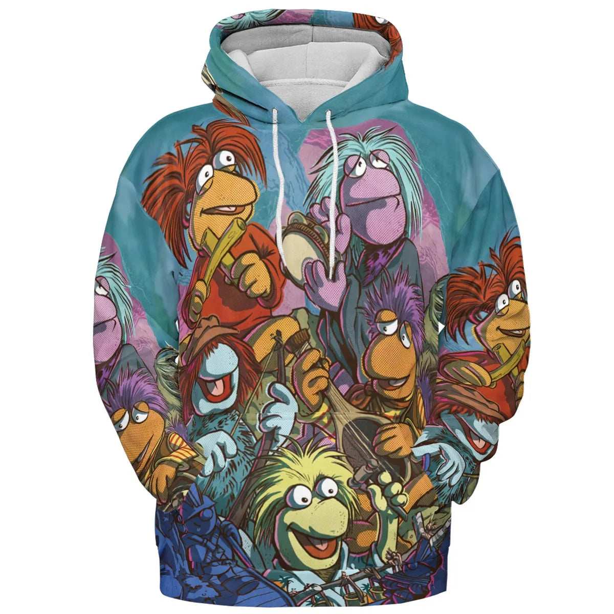 Fraggle Rock Larsen The Muppets All-over Print Hoodie