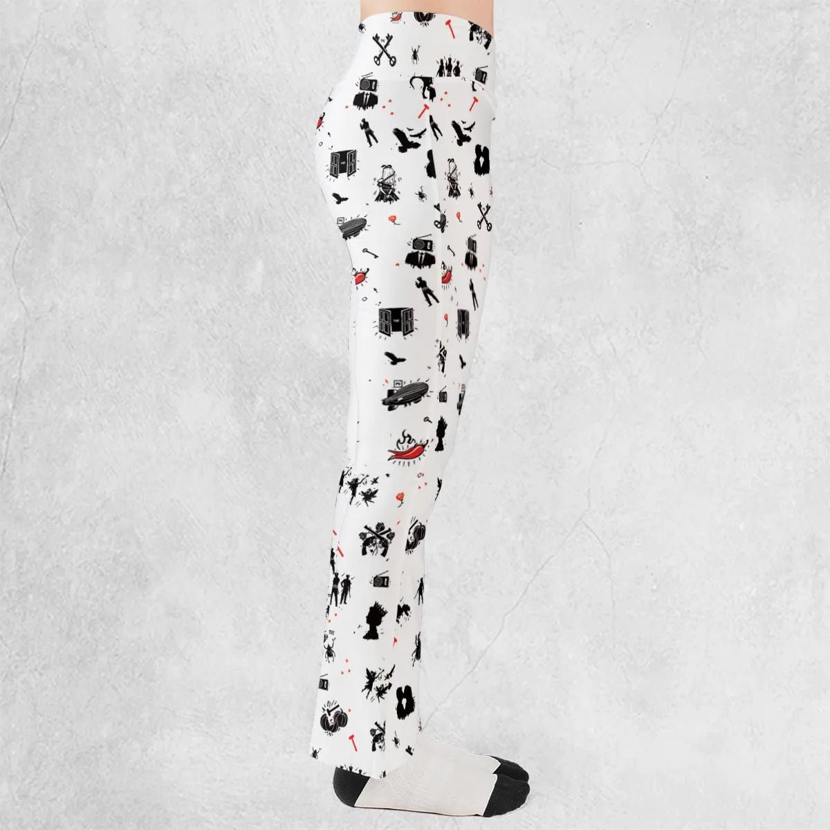 Legandary Bands Mashup Flare Leggings