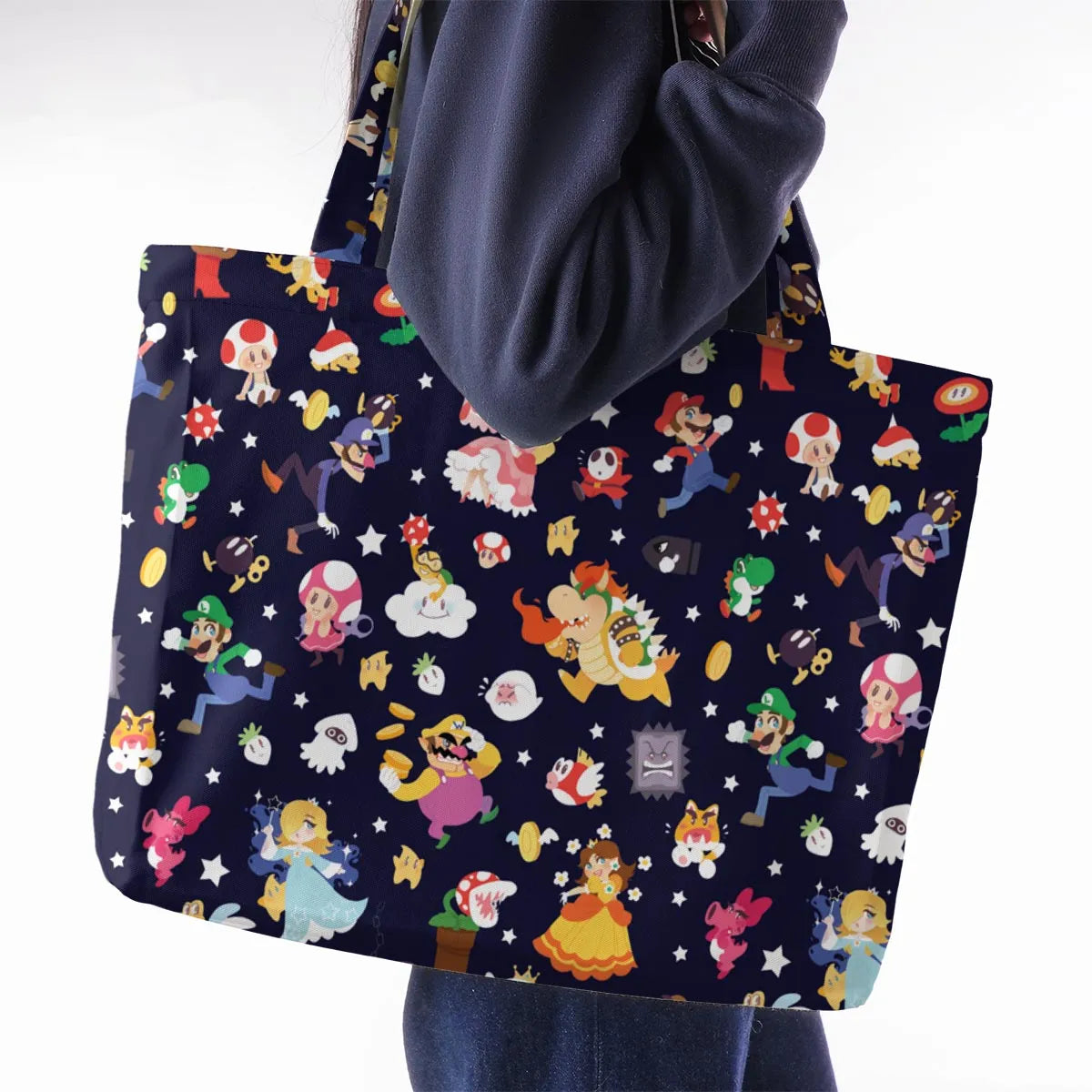 Mushroom Kingdom Super Mario Large Tote Bag