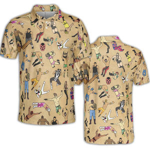 Lucha Undergound AOP Men/Women Polo Shirt