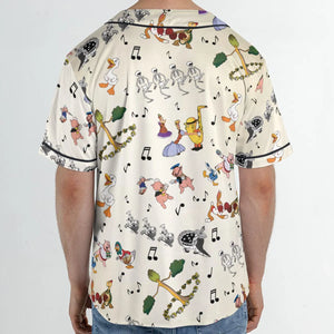 The Silly Symphony Characters Unisex Baseball Jersey