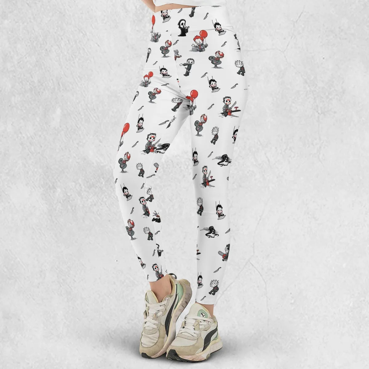 Baby Horror Characters Pattern Legging