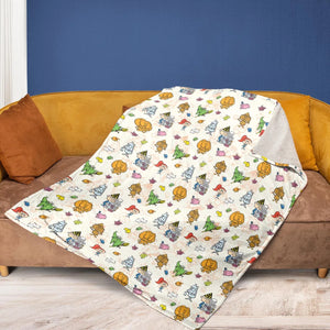Chibi Tales Of The Wizard Of Oz Fleece Blanket