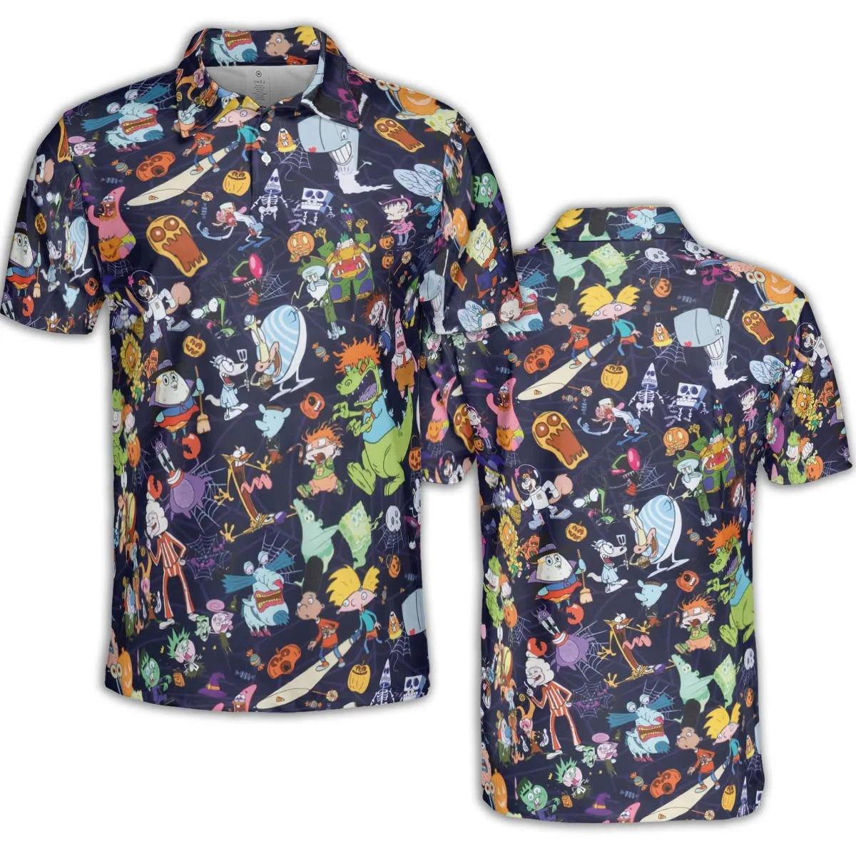 Nickelodeon Halloween Party AOP Men/Women Polo Shirt